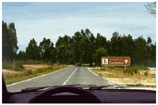 Imagem da pergunta: A sinalização existente obriga o motorista a seguir em frente?